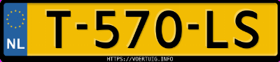 Kenteken afbeelding van T570LS, witte Volkswagen T-ROC 1.0 Tsi