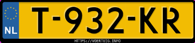 Kenteken afbeelding van T932KR, witte Volkswagen ID.3 Pro 150 Kw Perform. 1.st