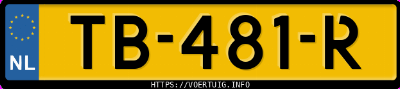 Kenteken afbeelding van TB481R, zwarte Volkswagen Touran 1.4 Tsi Highline Comfortline
