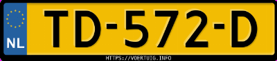 Kenteken afbeelding van TD572D, witte Volkswagen Scirocco 2.0tsi