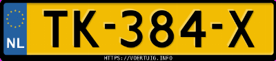 Kenteken afbeelding van TK384X, grijze Volkswagen Golf Vii 1.2tsi 5