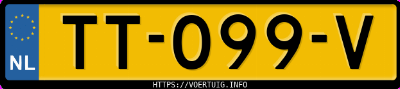 Kenteken afbeelding van TT099V, grijze Volkswagen California