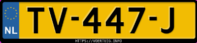 Kenteken afbeelding van TV447J, grijze Volkswagen Tiguan 1.4 Tsi Comfortline Trendline Plus