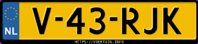 Kenteken afbeelding van V43RJK,  Volkswagen ID. Buzz Cargo Modified Partition Wall