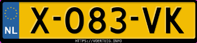 Kenteken afbeelding van X083VK, zwarte Volkswagen Golf 8 R 4motion