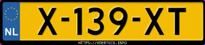 Kenteken afbeelding van X139XT, zwarte Volkswagen Golf 8 1.0 Tsi Evo