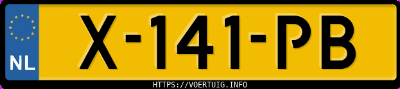 Kenteken afbeelding van X141PB, zwarte Volkswagen Tiguan A.1.5 Tsi 1.5
