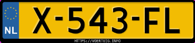 Kenteken afbeelding van X543FL, grijze Volkswagen Polo 1.0 Tsi