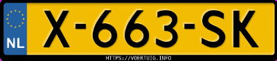 Kenteken afbeelding van X663SK, grijze Volkswagen Tiguan 1.4 Bluemotion