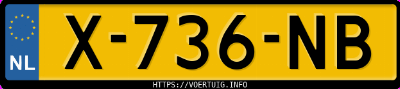 Kenteken afbeelding van X736NB, zwarte Volkswagen Tiguan A.1.5 Tsi 1.5