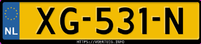 Kenteken afbeelding van XG531N, blauwe Volkswagen Arteon 1.5 Tsi