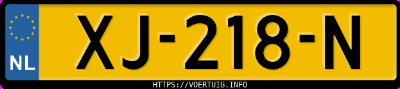 Kenteken afbeelding van XJ218N, grijze Volkswagen Golf Vii R 5t 5