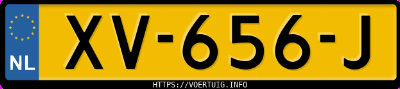 Kenteken afbeelding van XV656J, grijze Volkswagen Golf E-Golf