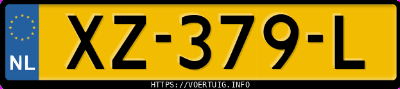 Kenteken afbeelding van XZ379L, witte Volkswagen Polo 1.0 Tsi