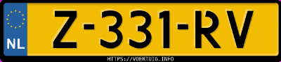 Kenteken afbeelding van Z331RV, witte Volkswagen Golf 8 Gti Clubsport