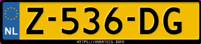 Kenteken afbeelding van Z536DG, zwarte Volkswagen Golf 8 1.5 Tsi Evo