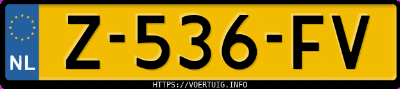 Kenteken afbeelding van Z536FV, grijze Volkswagen Crafter 32 2.5 Tdi 100 Kw