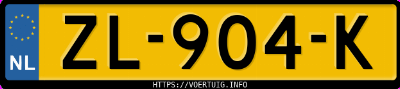 Kenteken afbeelding van ZL904K, bruine Volkswagen Polo Cross 1.2