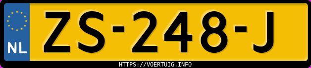Kenteken afbeelding van ZS248J, grijze Volkswagen Arteon 1.5 Tsi
