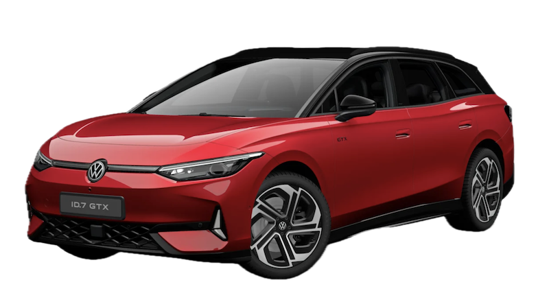 Afbeelding van HZS50L, rode Volkswagen ID.7 Tourer Gtx stationwagen