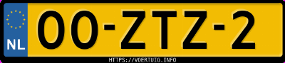 Kenteken afbeelding van 00ZTZ2, blauwe Volvo V40 T3