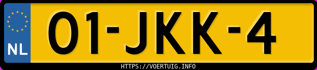 Kenteken afbeelding van 01JKK4, grijze Volvo C30 1.6 Drive
