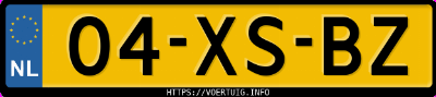 Kenteken afbeelding van 04XSBZ, grijze Volvo V70 2.4