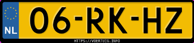 Kenteken afbeelding van 06RKHZ, zwarte Volvo S40 1,8