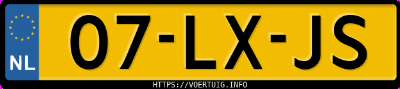 Kenteken afbeelding van 07LXJS, groene Volvo V70 2.4