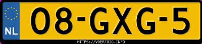 Kenteken afbeelding van 08GXG5, zwarte Volvo XC90 3.2 Awd