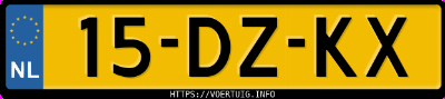 Kenteken afbeelding van 15DZKX, zwarte Volvo V70 2.4