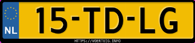 Kenteken afbeelding van 15TDLG, grijze Volvo V70 R 2.5t Awd