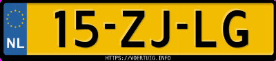 Kenteken afbeelding van 15ZJLG, zwarte Volvo V70 2.4