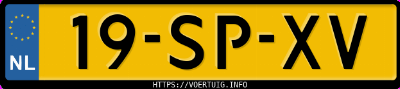 Kenteken afbeelding van 19SPXV, grijze Volvo XC90 2.5t Awd