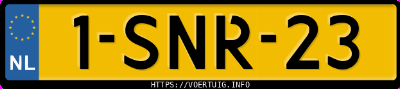 Kenteken afbeelding van 1SNR23, witte Volvo V60 T3
