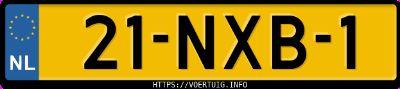 Kenteken afbeelding van 21NXB1, blauwe Volvo XC90 V8 Awd