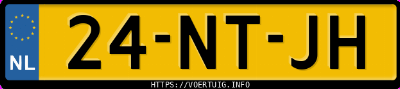 Kenteken afbeelding van 24NTJH, blauwe Volvo S60 2.4