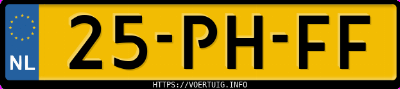 Kenteken afbeelding van 25PHFF, zwarte Volvo XC90 T6 Awd