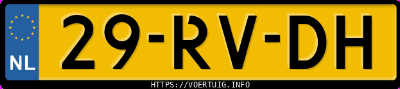Kenteken afbeelding van 29RVDH, grijze Volvo S60 2.0t
