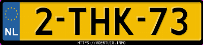 Kenteken afbeelding van 2THK73, blauwe Volvo V70 T6 Awd