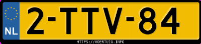 Kenteken afbeelding van 2TTV84, witte Volvo V40 T2