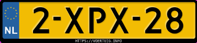 Kenteken afbeelding van 2XPX28, blauwe Volvo V40 D4 Drive