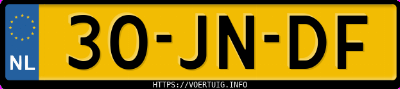 Kenteken afbeelding van 30JNDF, grijze Volvo S80 2.4t