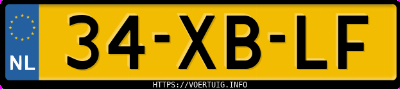 Kenteken afbeelding van 34XBLF, grijze Volvo XC90 2.5t Awd