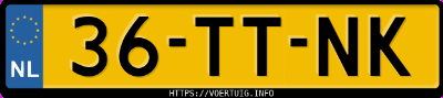 Kenteken afbeelding van 36TTNK, grijze Volvo XC90 3.2 Awd