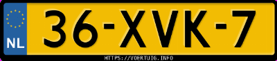 Kenteken afbeelding van 36XVK7, zwarte Volvo XC90