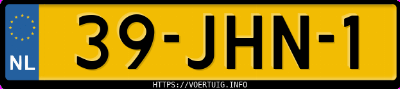 Kenteken afbeelding van 39JHN1, grijze Volvo V70 2.0d