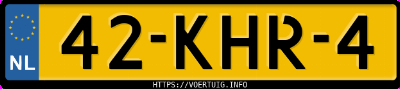 Kenteken afbeelding van 42KHR4, zwarte Volvo XC90 D5 Awd