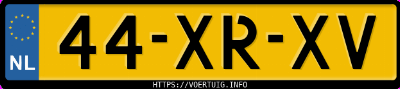 Kenteken afbeelding van 44XRXV, grijze Volvo V70 2.4d