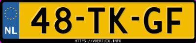 Kenteken afbeelding van 48TKGF, zwarte Volvo S80 2.5t
